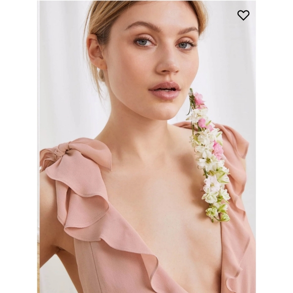 Reformation Peppermint Maxi‎ Dress in Blush - Picture 2 of 7